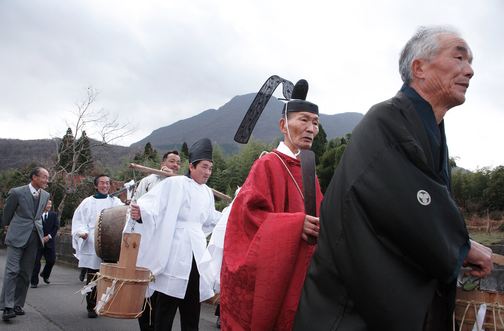 鎮守・霧島神社の師走の祭礼の時に行われる「甘酒まつり」。